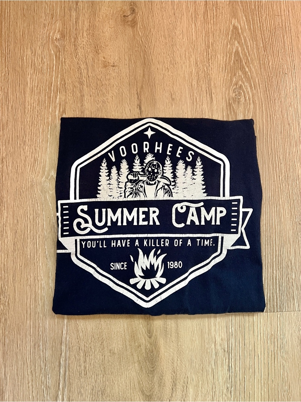 Navy Blue & White Friday the 13th Graphic Tee